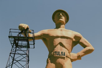 a statue of a person