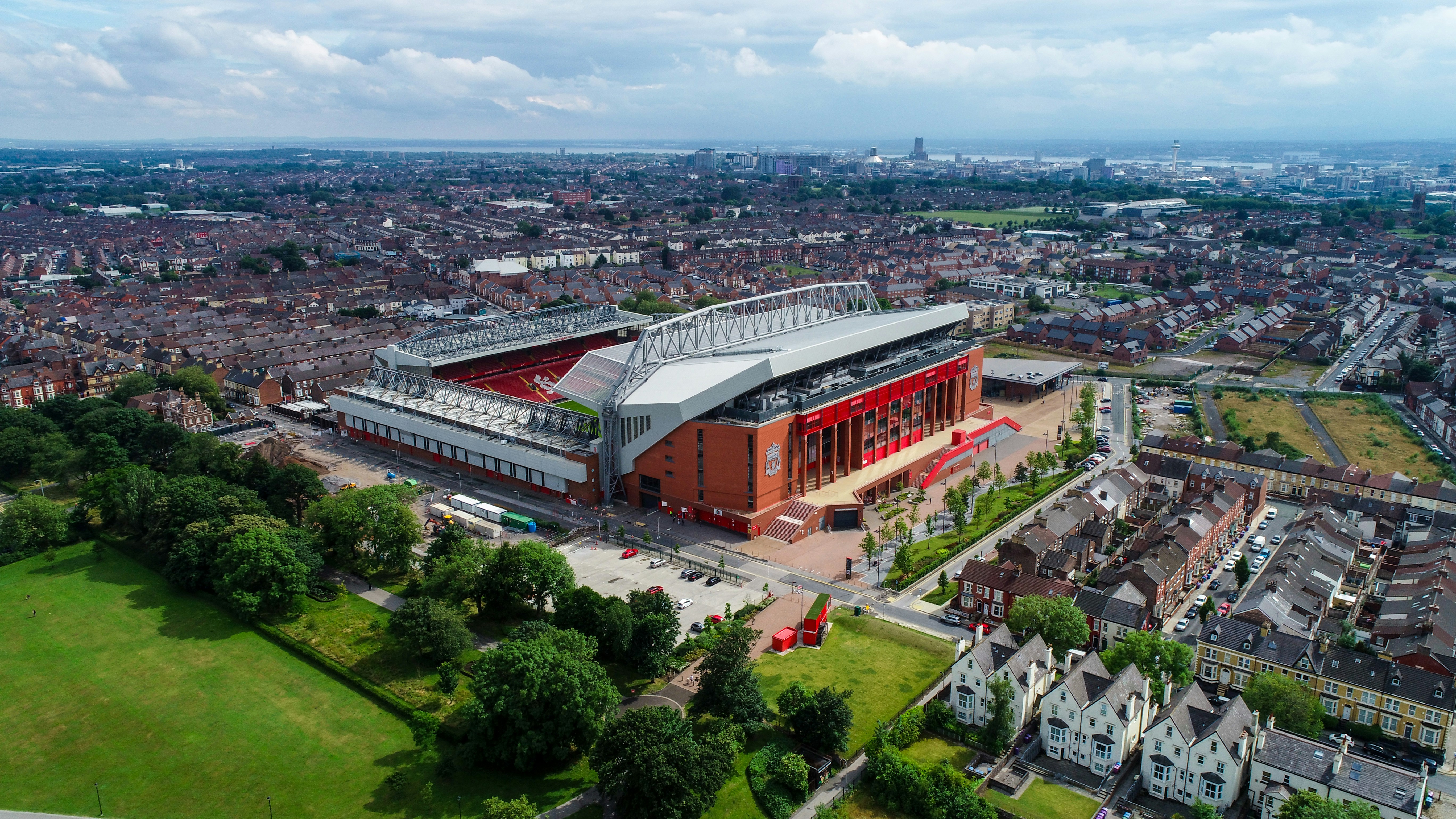 Liverpool FC drone shot