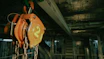 a close up of a chain hoist in a factory