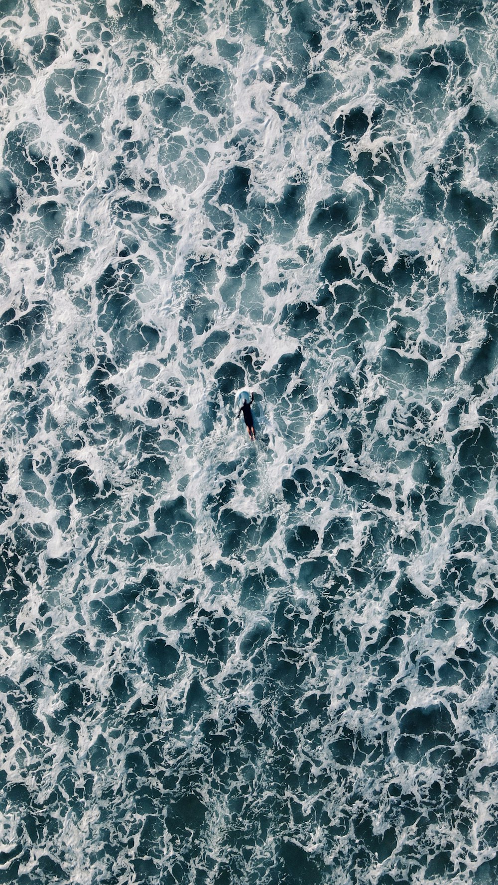 an aerial view of a body of water