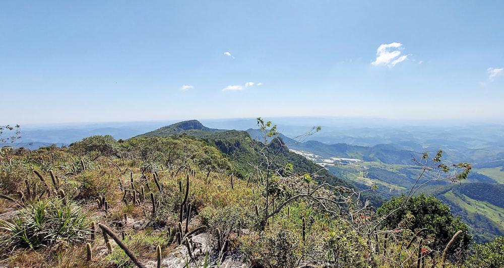 a view of the mountains from a high point of view