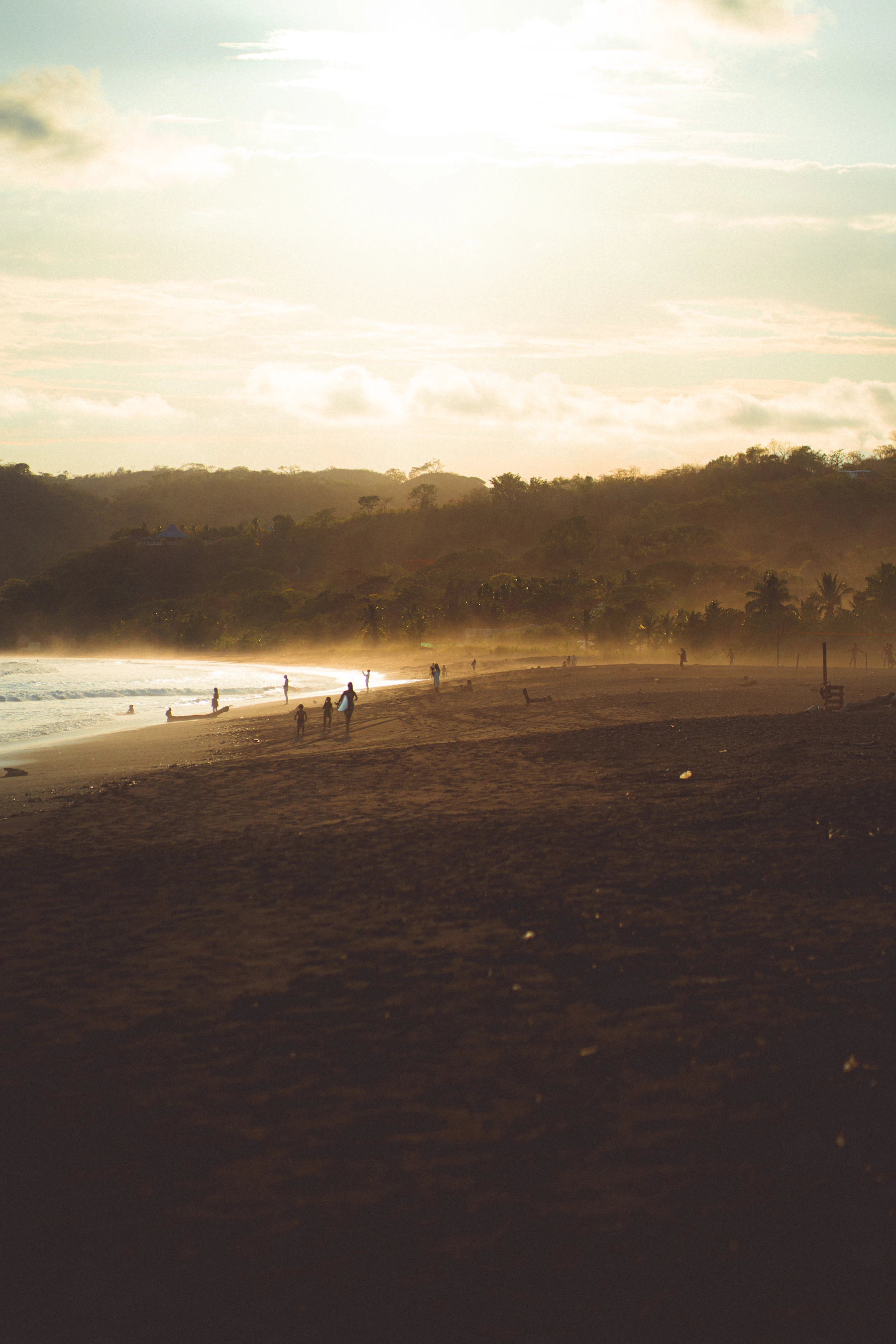 People on the beach at Playa Venao