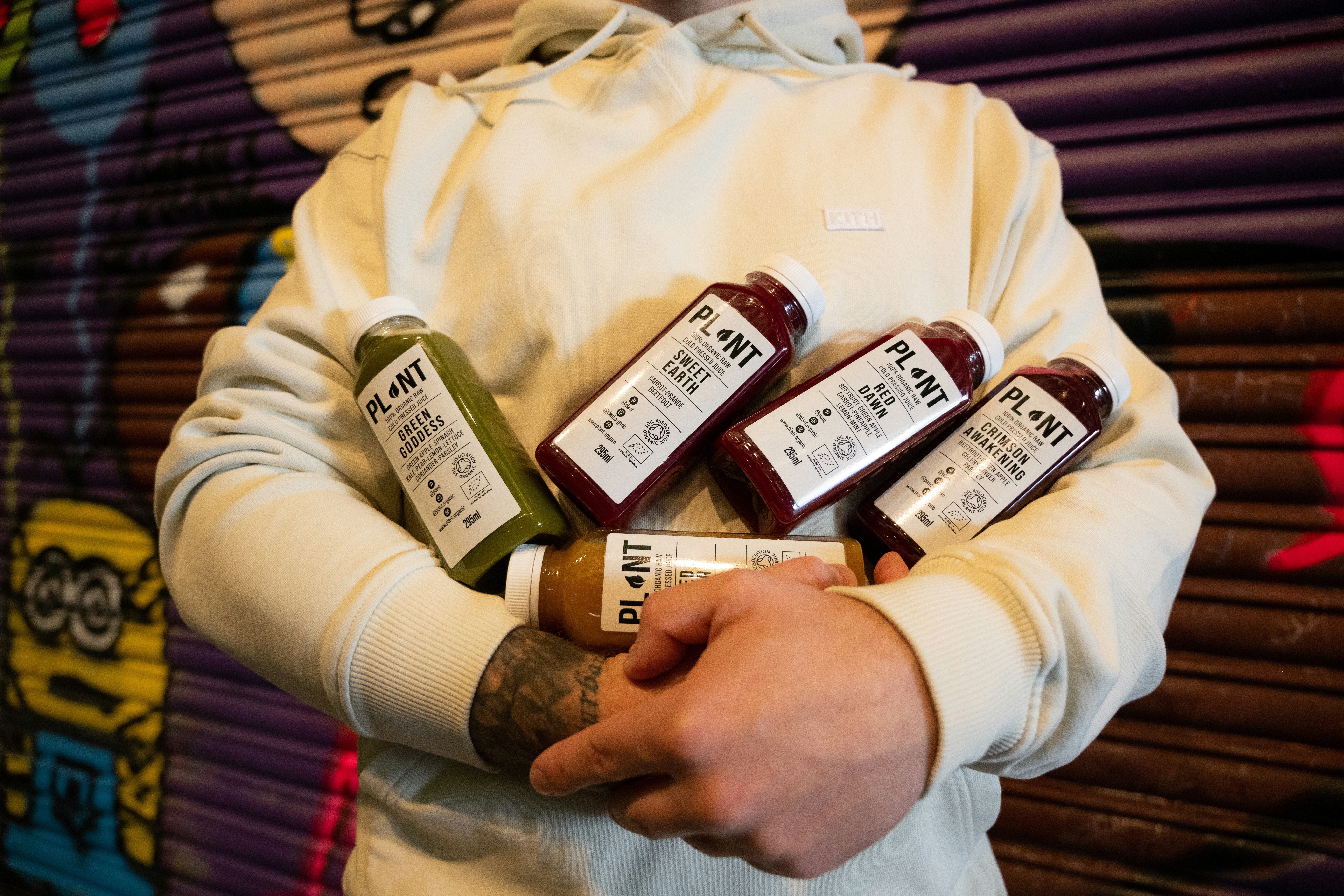 Organic cold pressed raw juices