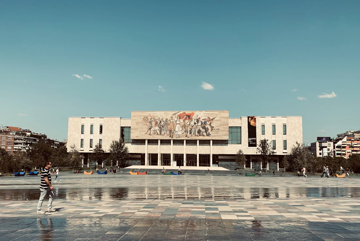 The central square of Tirana