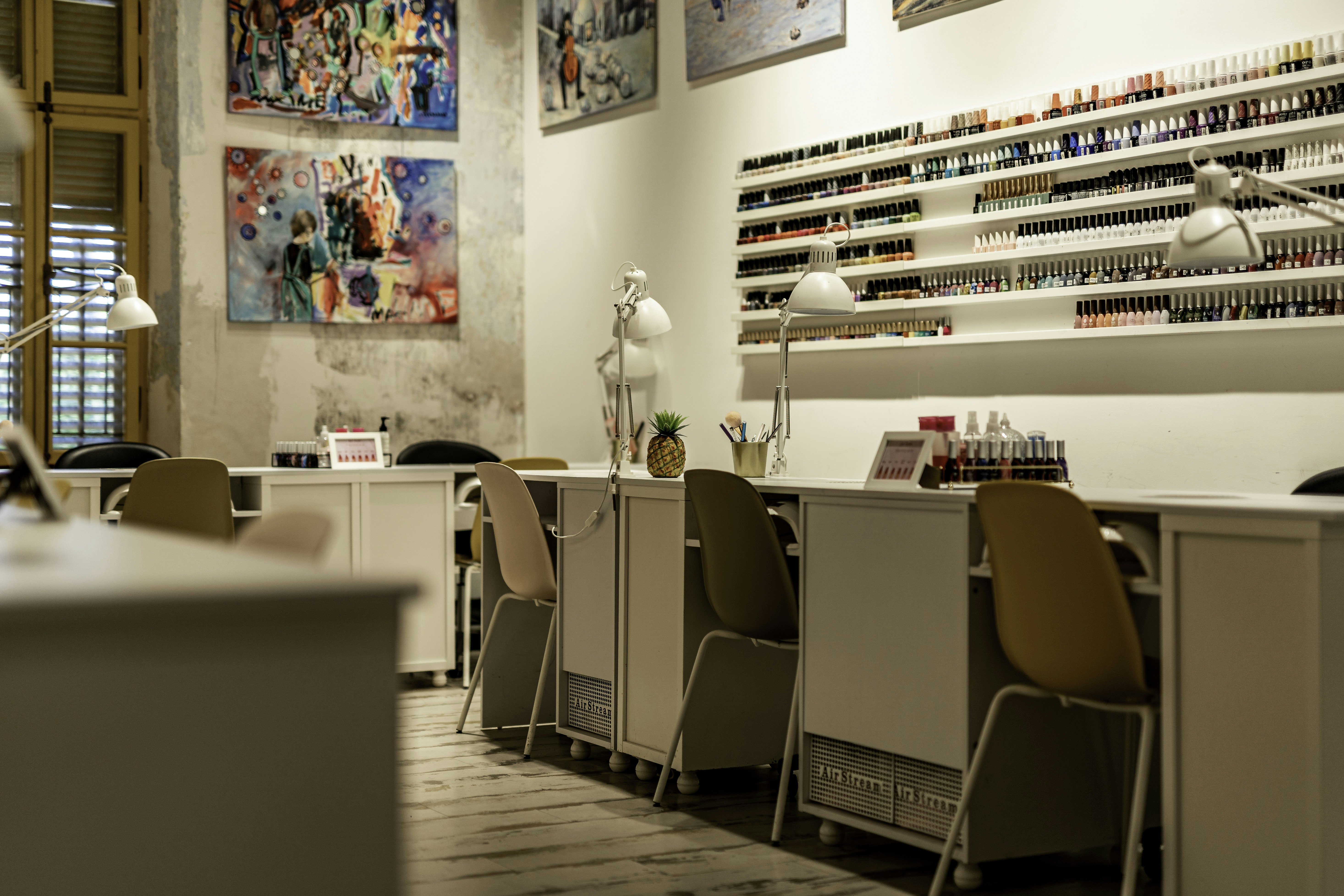 Premium nail salon environment
