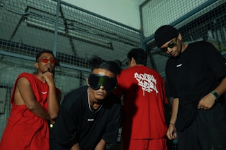 a group of young men standing next to each other