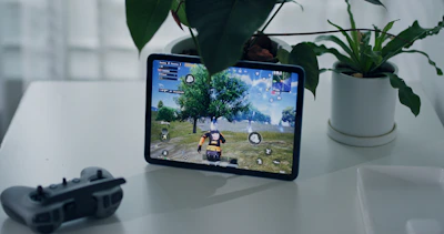 a screenshot of a cell phone on a table