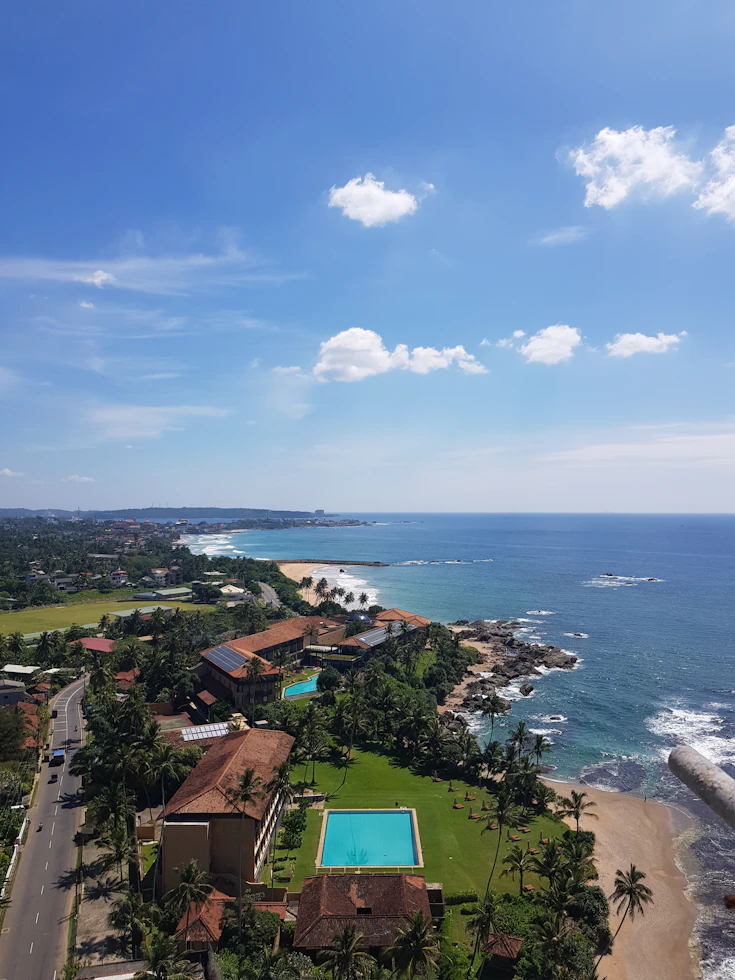 The Galle Face ocean view hotel area