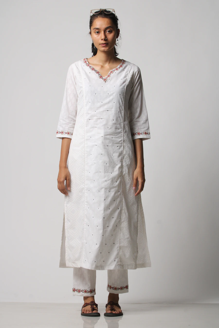 Ivory Chikankari Kurta