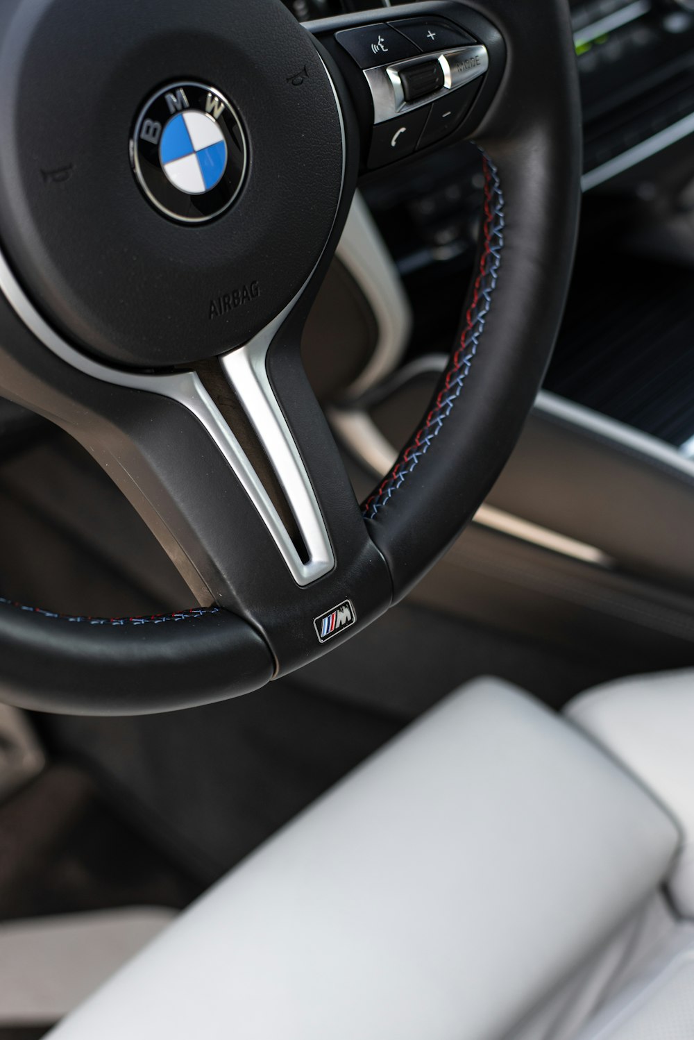the steering wheel of a bmw vehicle