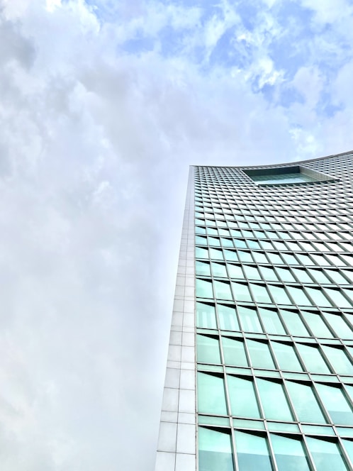 a very tall building with lots of windows