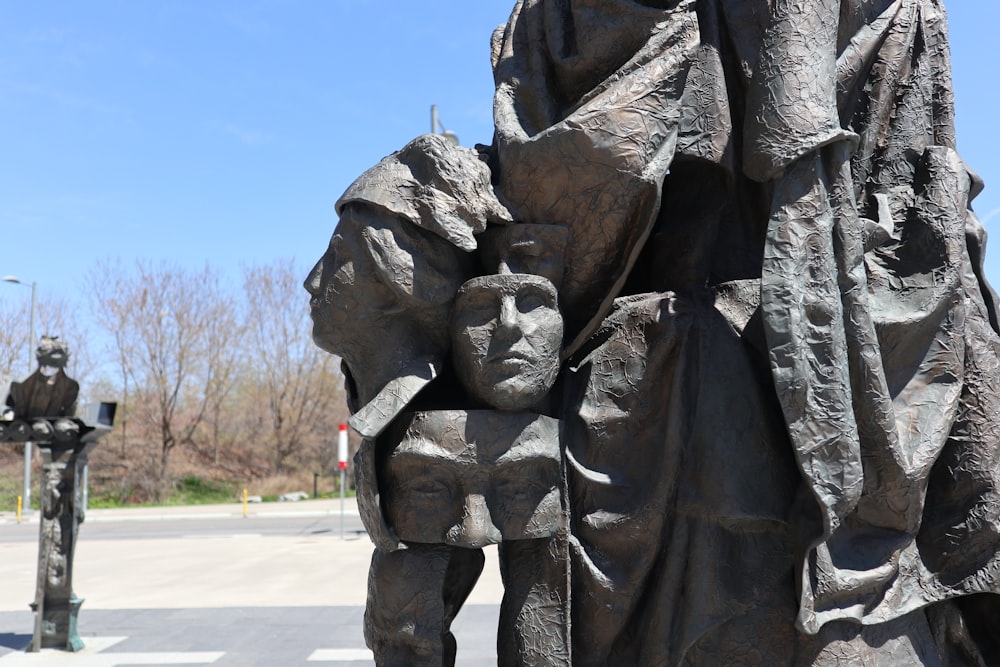 a statue of a woman holding a child