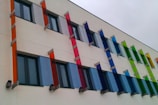 A vibrant exterior of a commercial building.