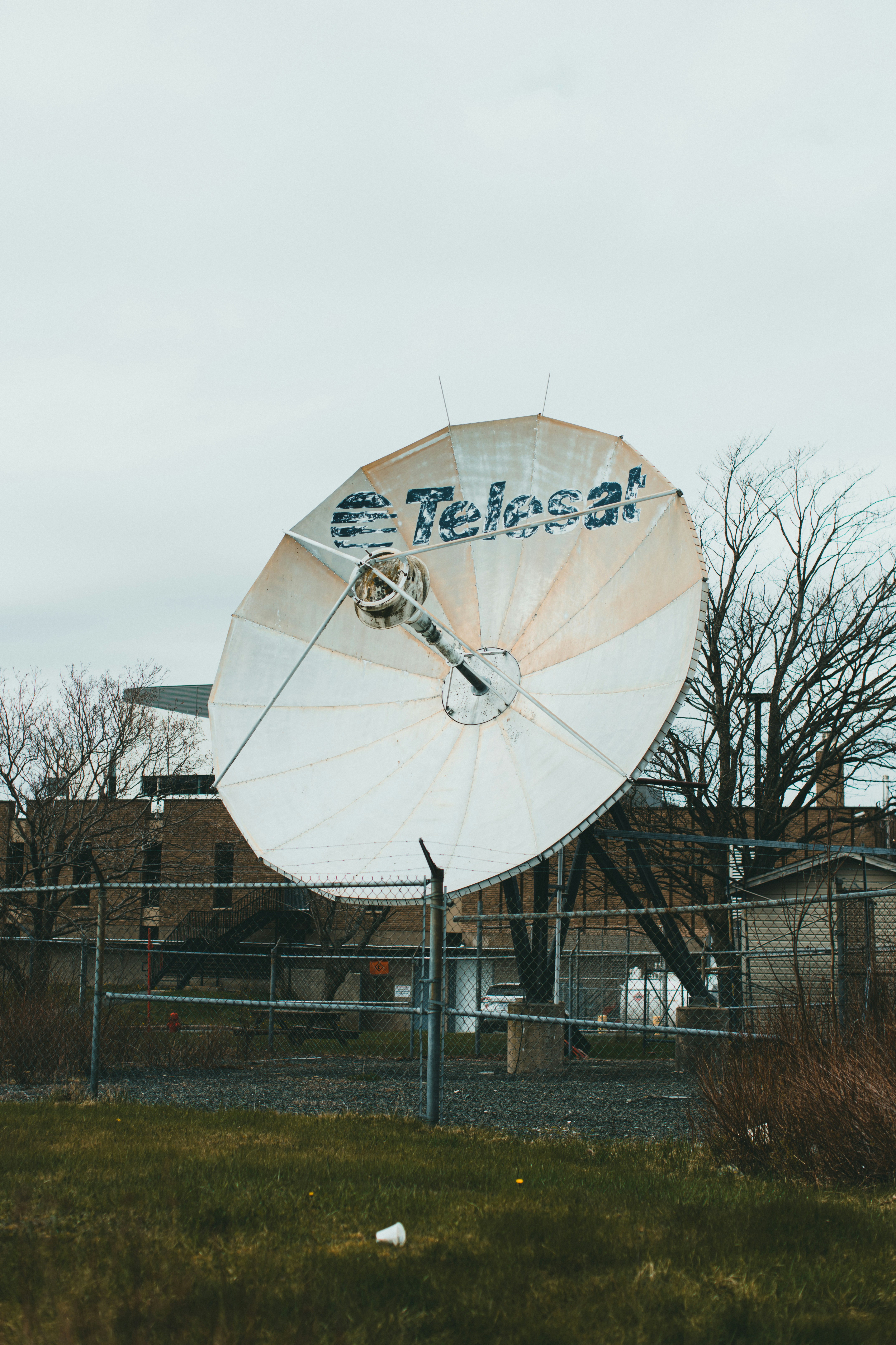 Recycling satellite dish station