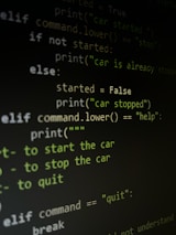 a computer screen with a bunch of text on it