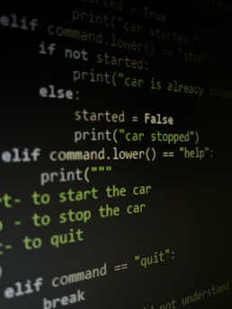 a computer screen with a bunch of text on it