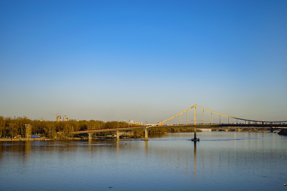 a large bridge over a large body of water