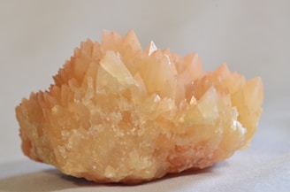 a close up of a rock with a white background