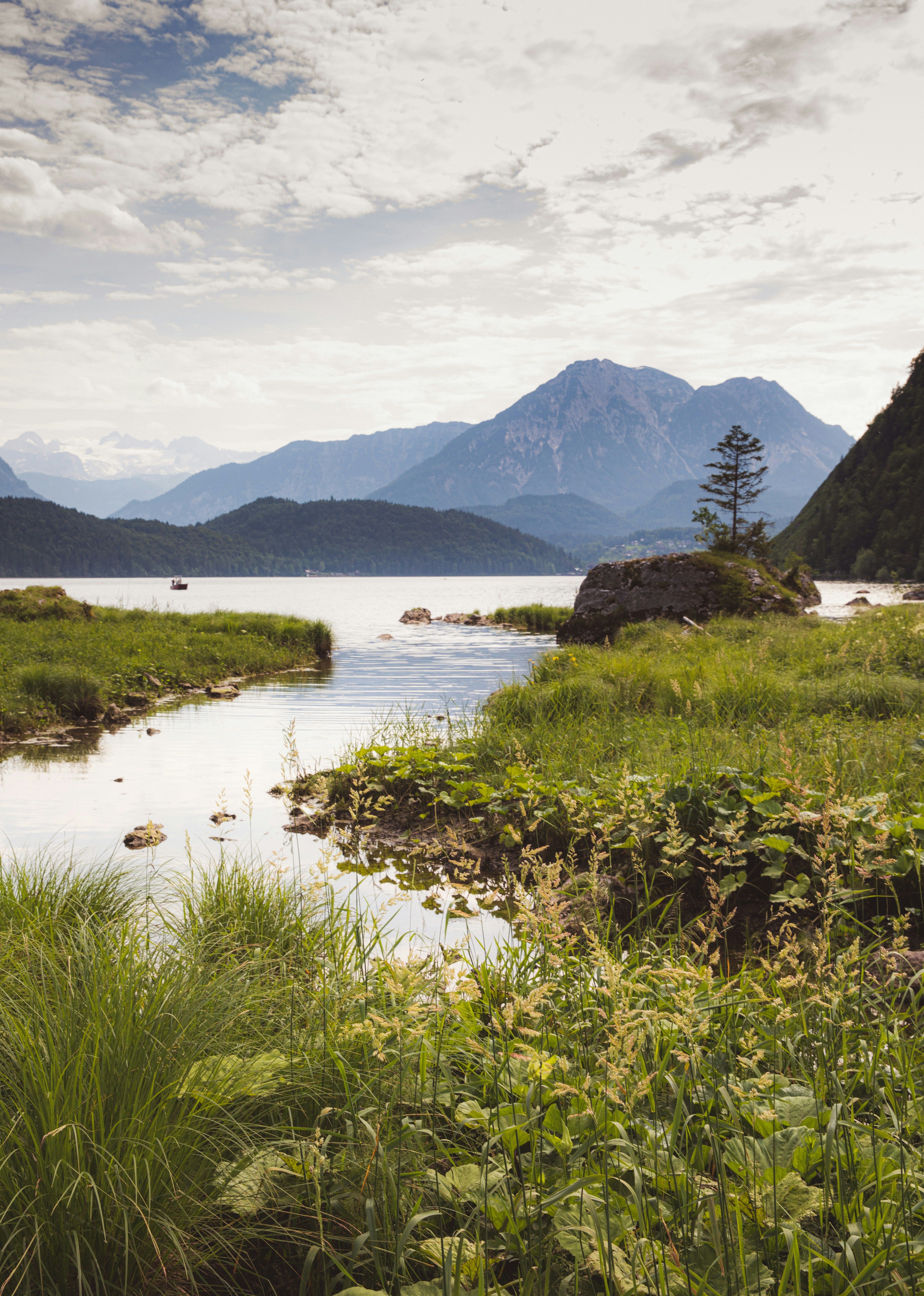 Lake Altaussee in the Salzkammergut region in Austria.