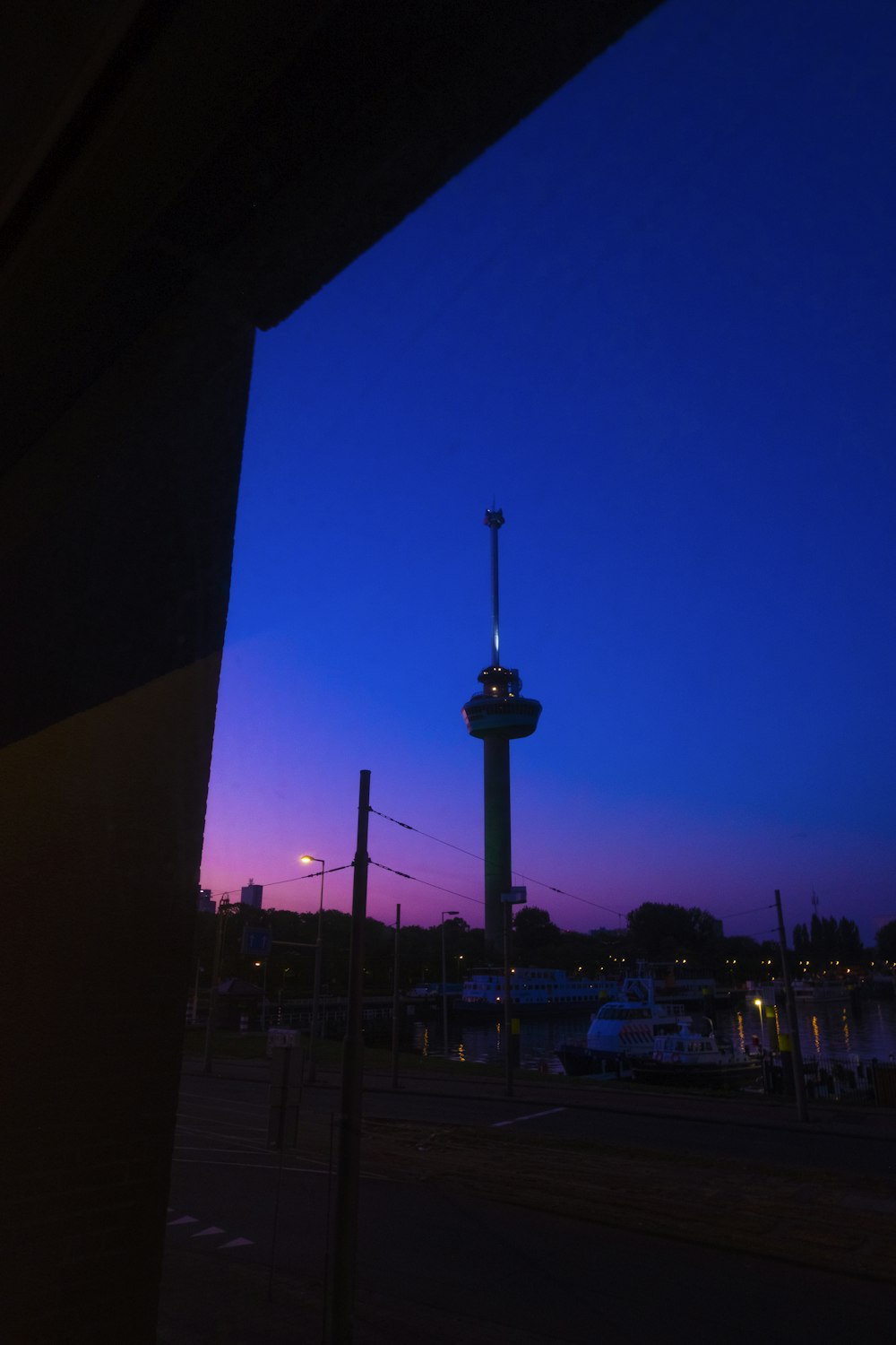 a tall tower with a clock on top of it