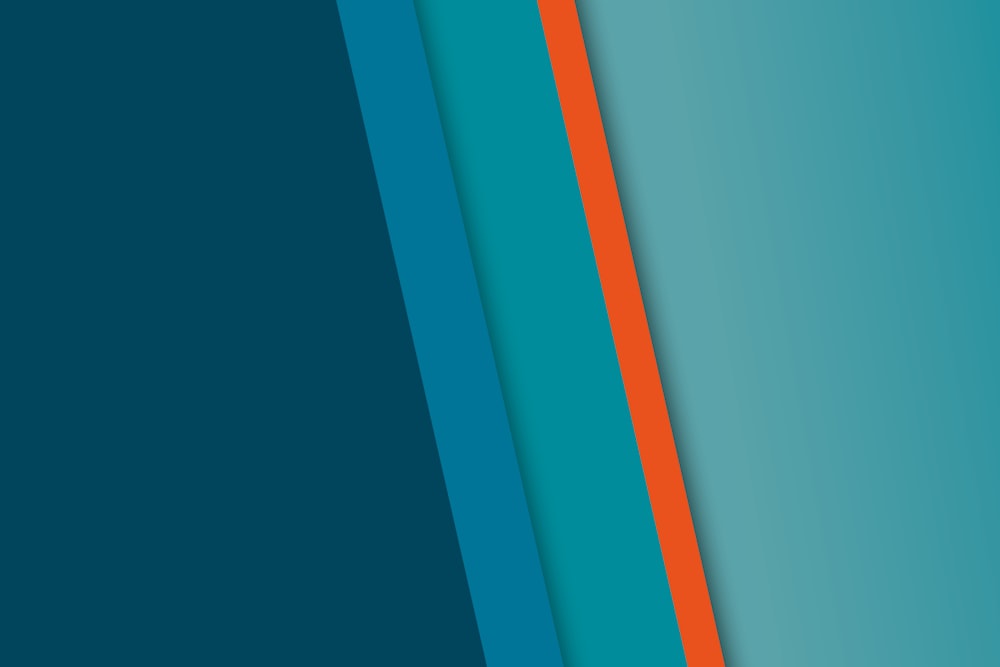 a blue and orange background with a diagonal stripe
