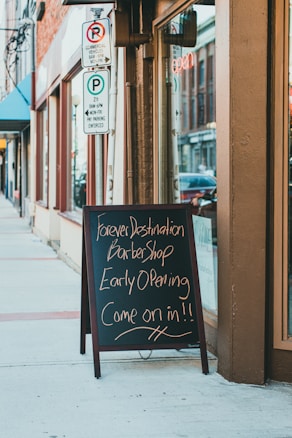 a sign that is on the side of a building
