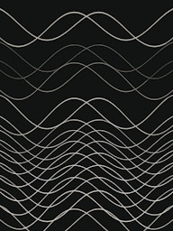 a black and white photo of wavy lines