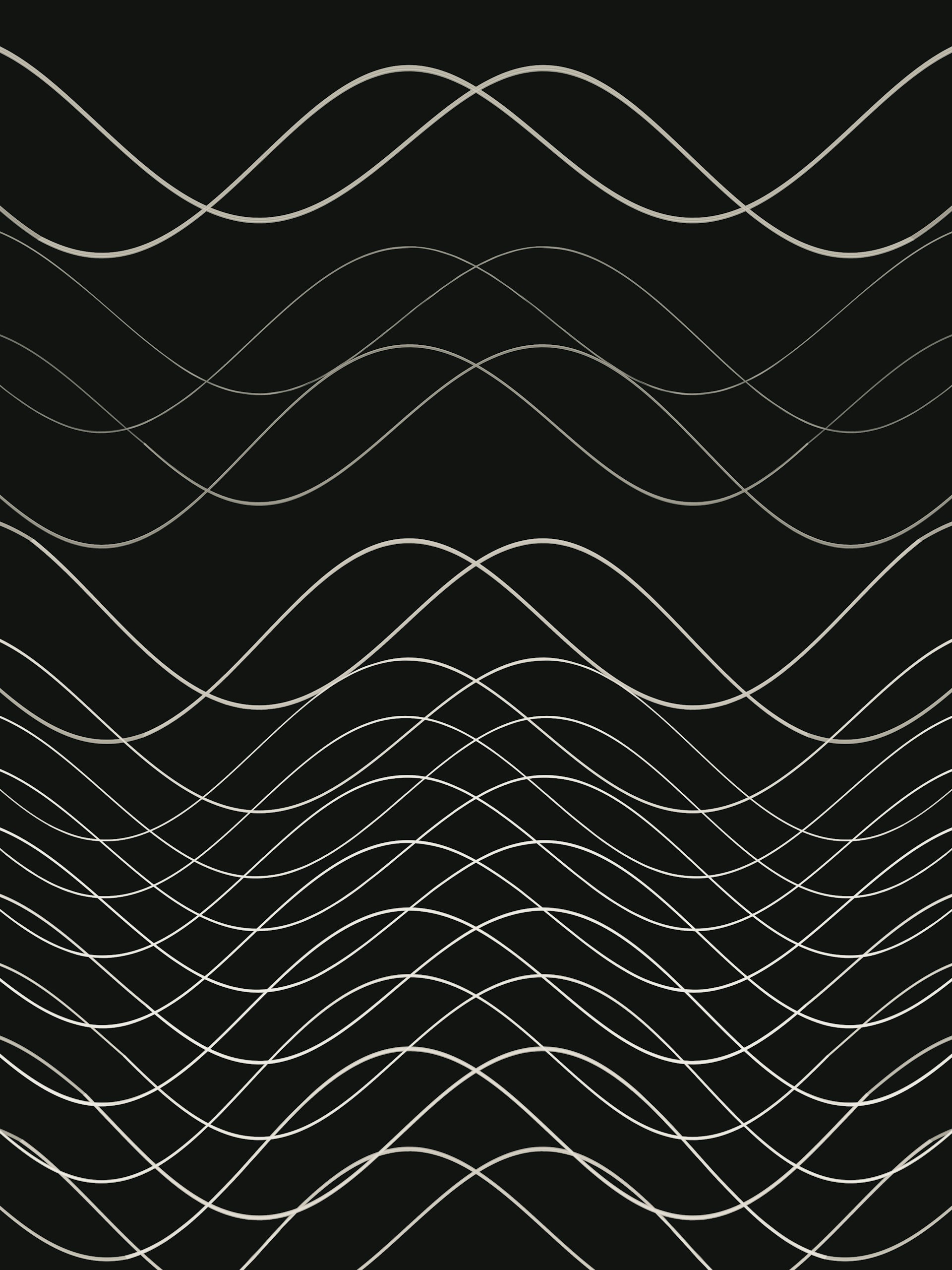 a black and white photo of wavy lines