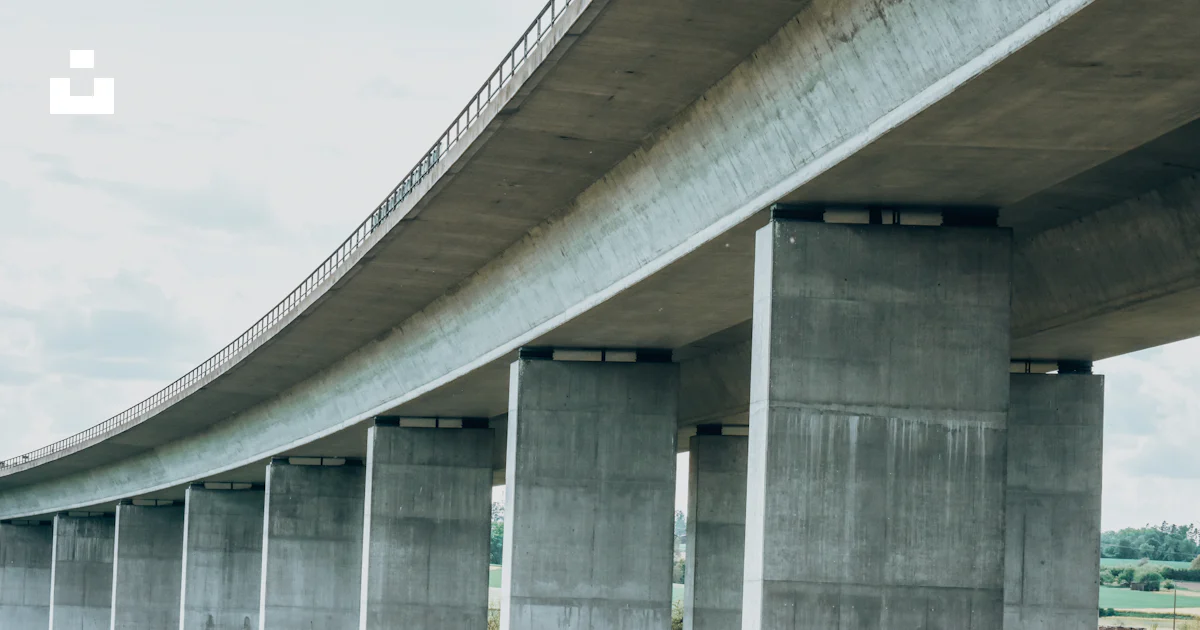 Bridge Backside A view of the underside of a highway bridge photo – Free Building Image ...