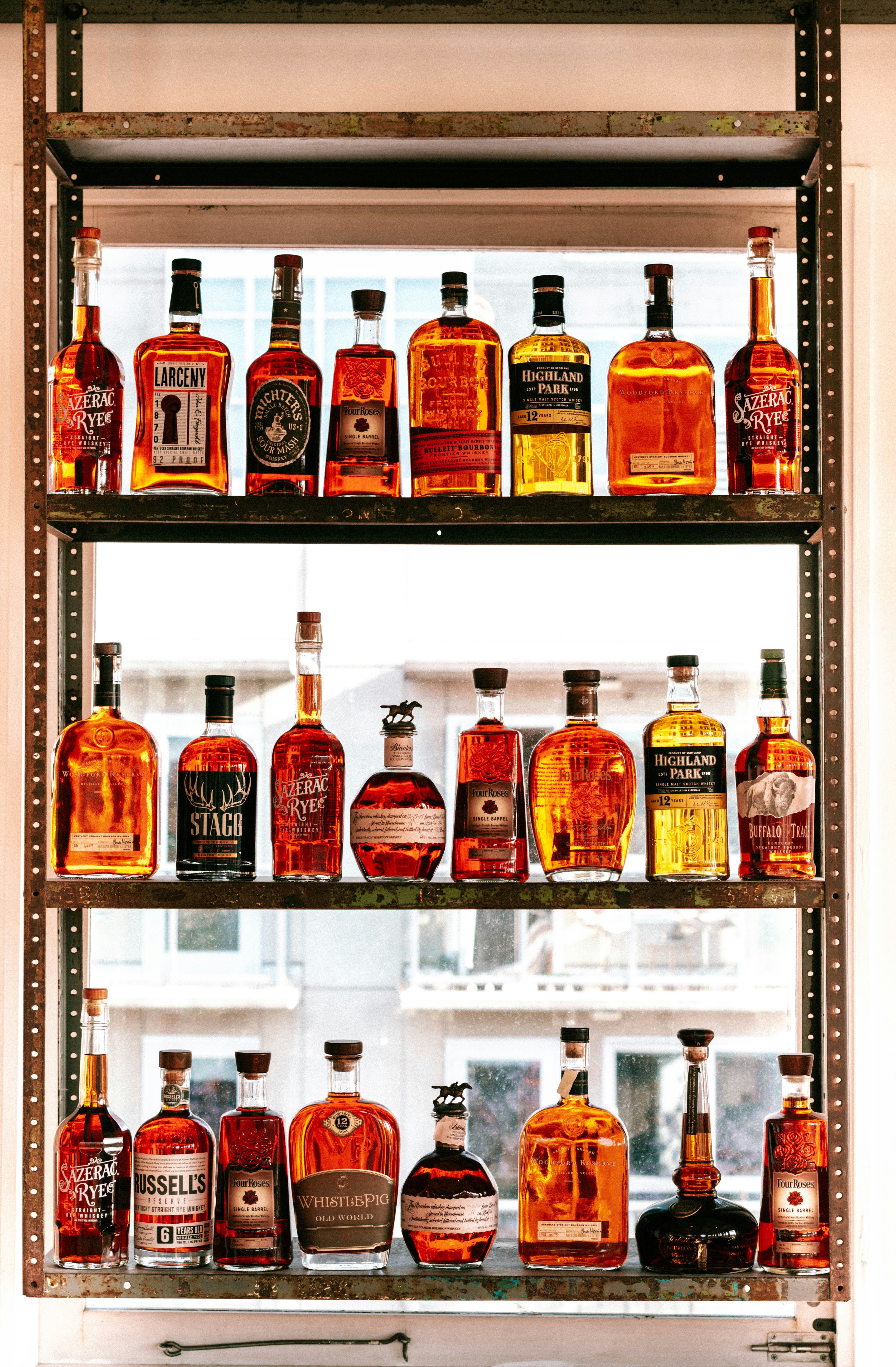 Image of a liquor store shelf with Eagle Rare 10 on display