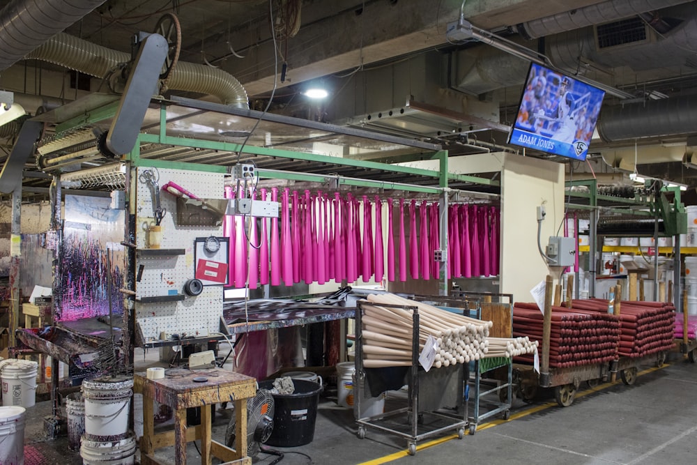 a warehouse filled with lots of different types of furniture