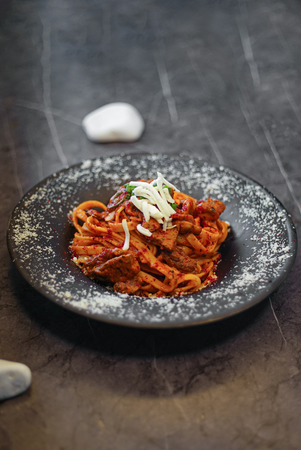 a plate of food on a table