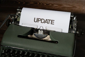 a close up of an old fashioned typewriter
