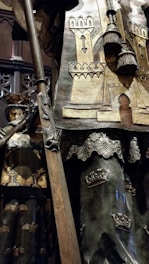 A close-up shot of a 1:1 scale statue from a popular game, capturing intricate craftsmanship.