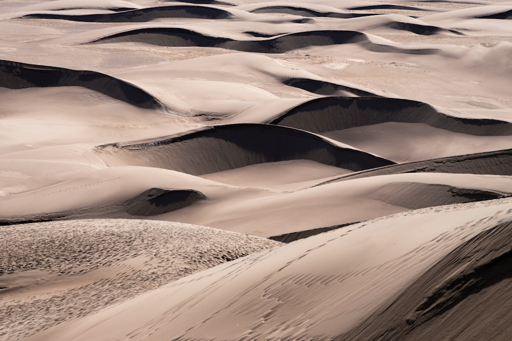 sand dunes in the desert with a sky background