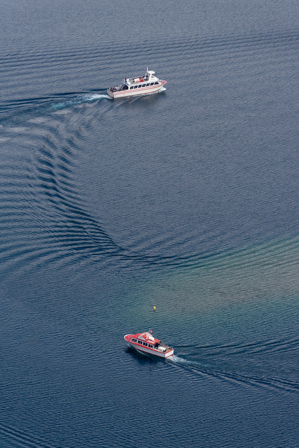 a couple of boats that are in the water