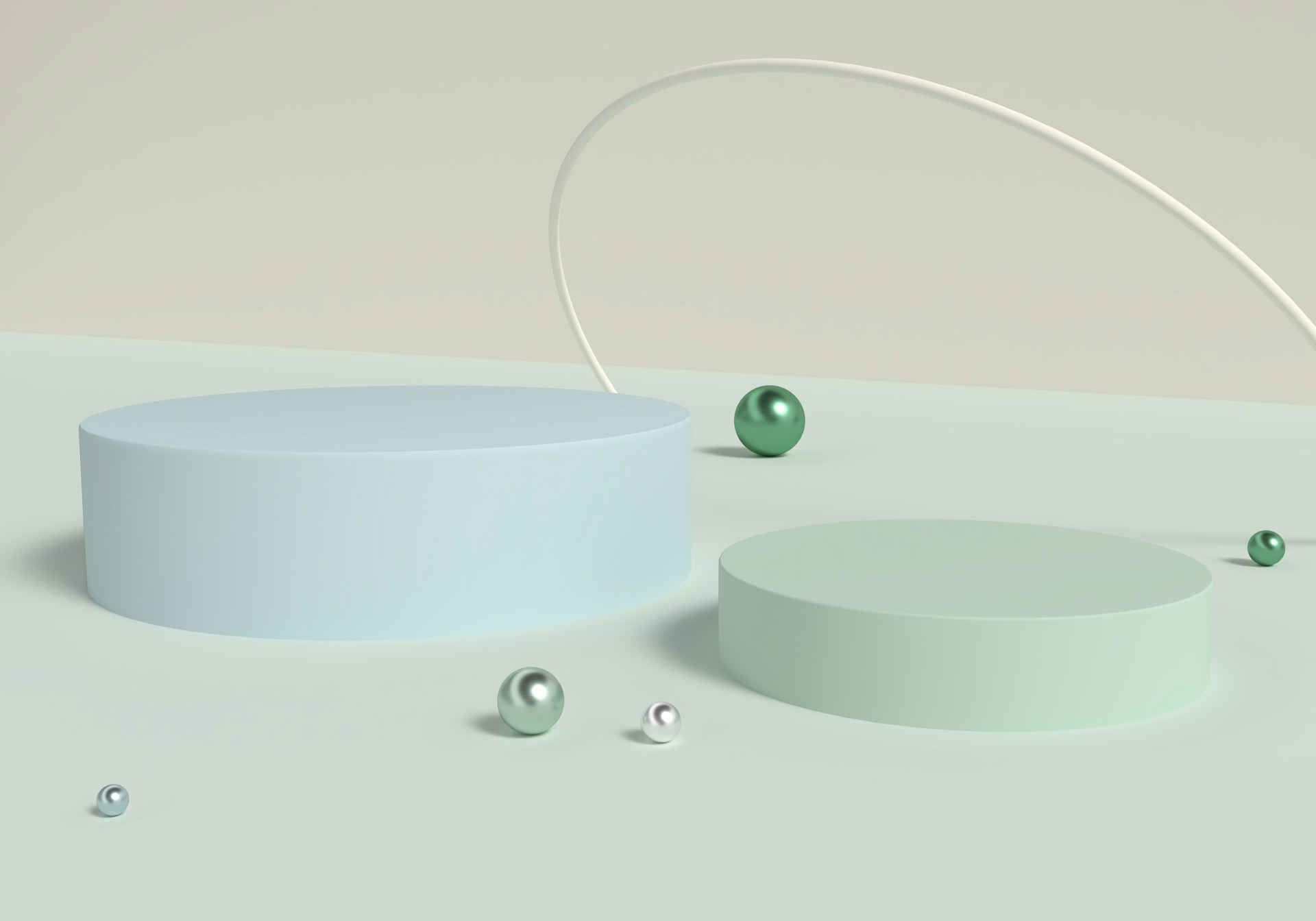 a white table with a circular object on top of it