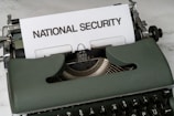 a typewriter on a table