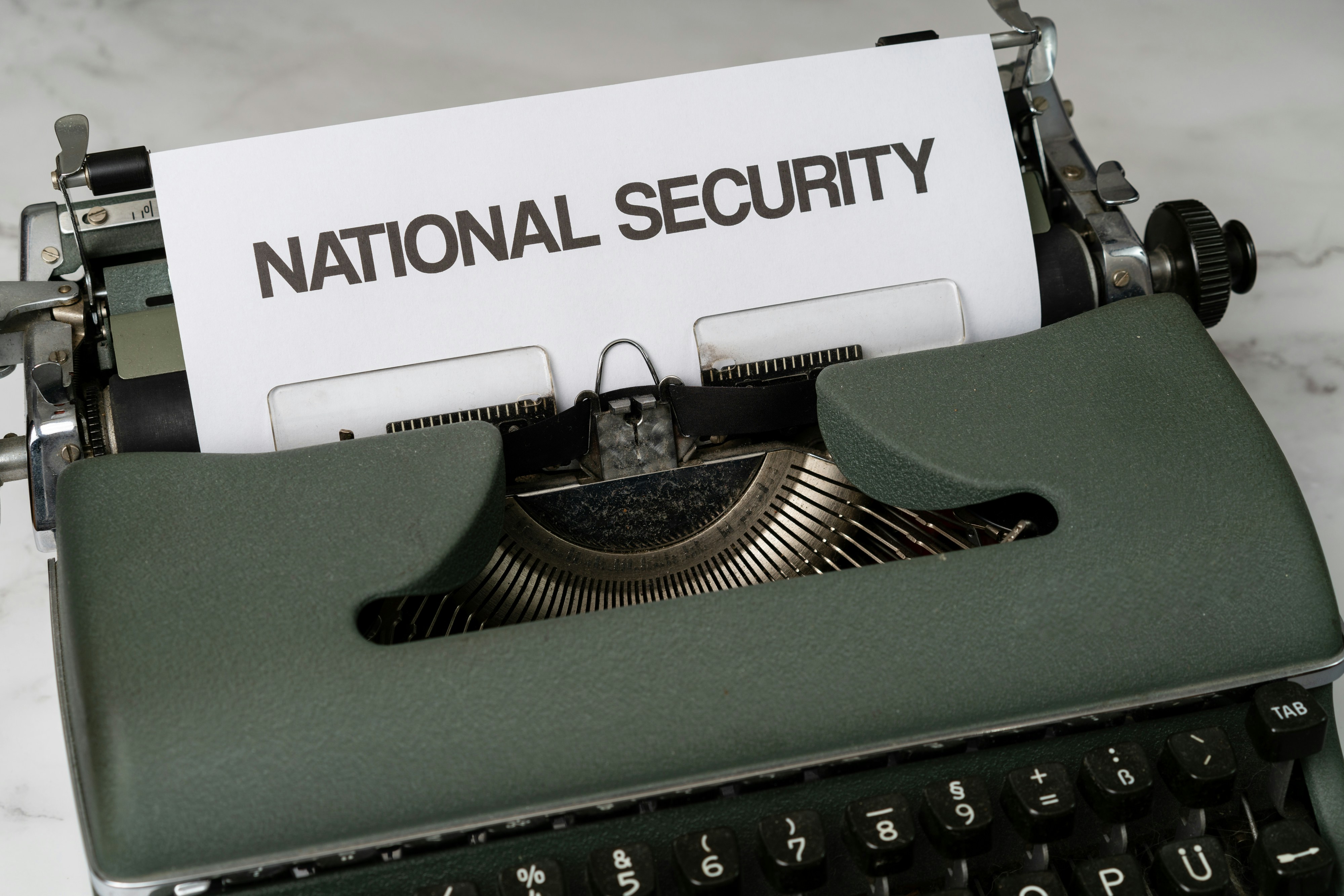 a typewriter on a table