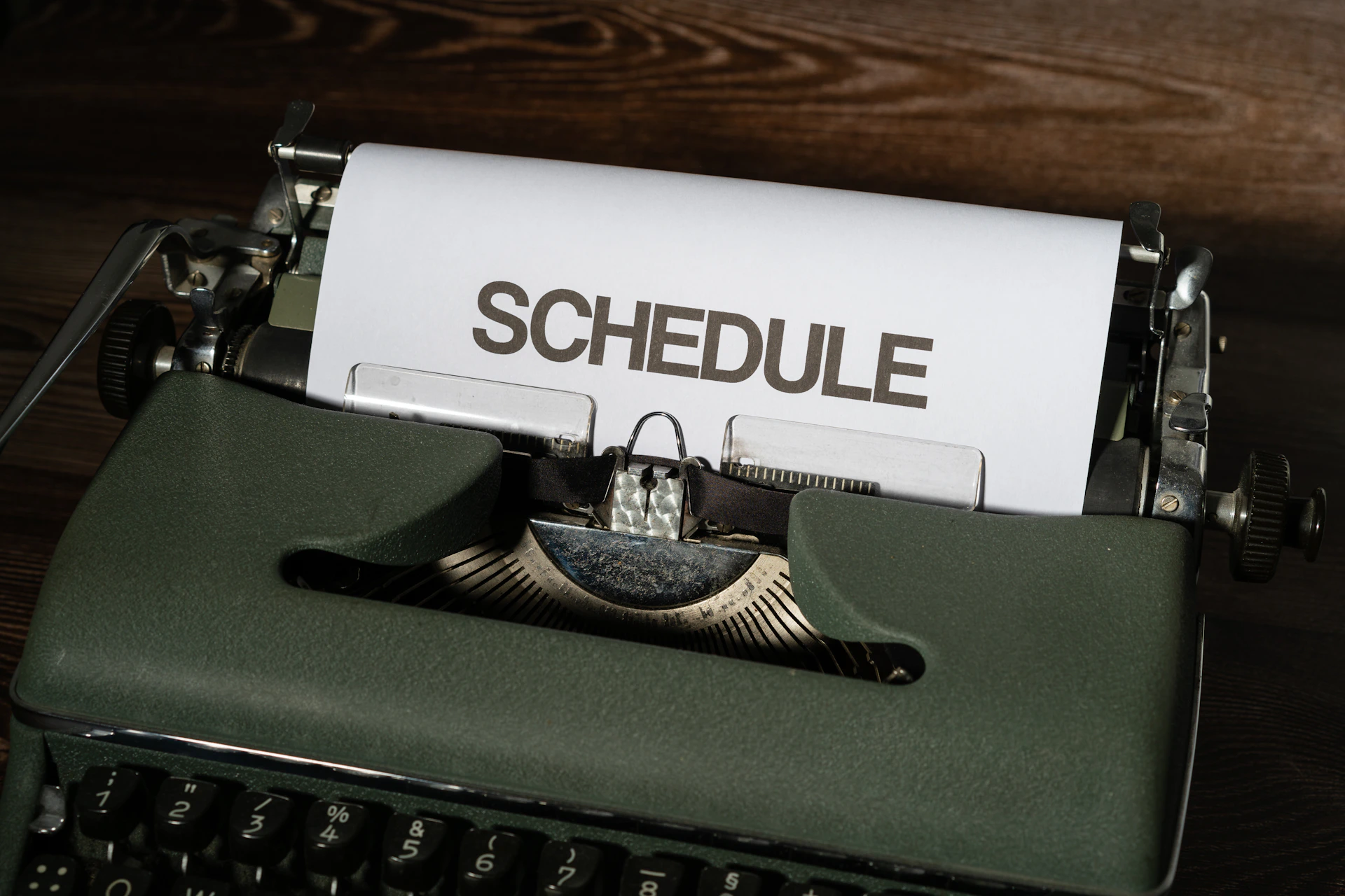 a close up of a typewriter with a sheet of paper on it