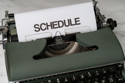 a close up of an old fashioned typewriter