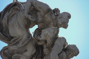 A close-up of a sculptural piece showcasing intricate details.