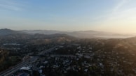 A panoramic view of a completed construction project with topographical overlays.