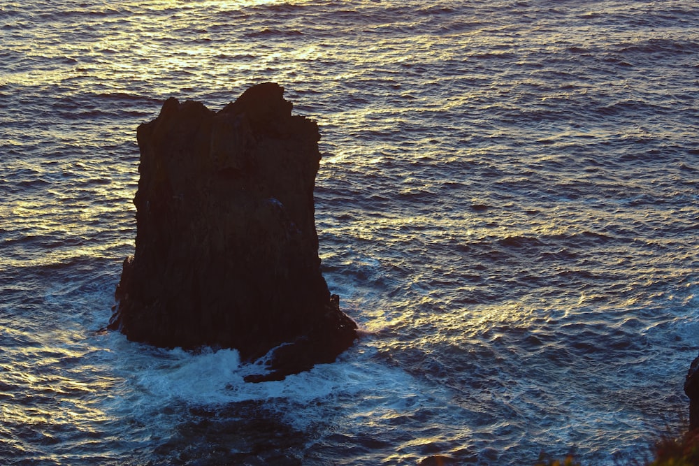 a sunset over a body of water