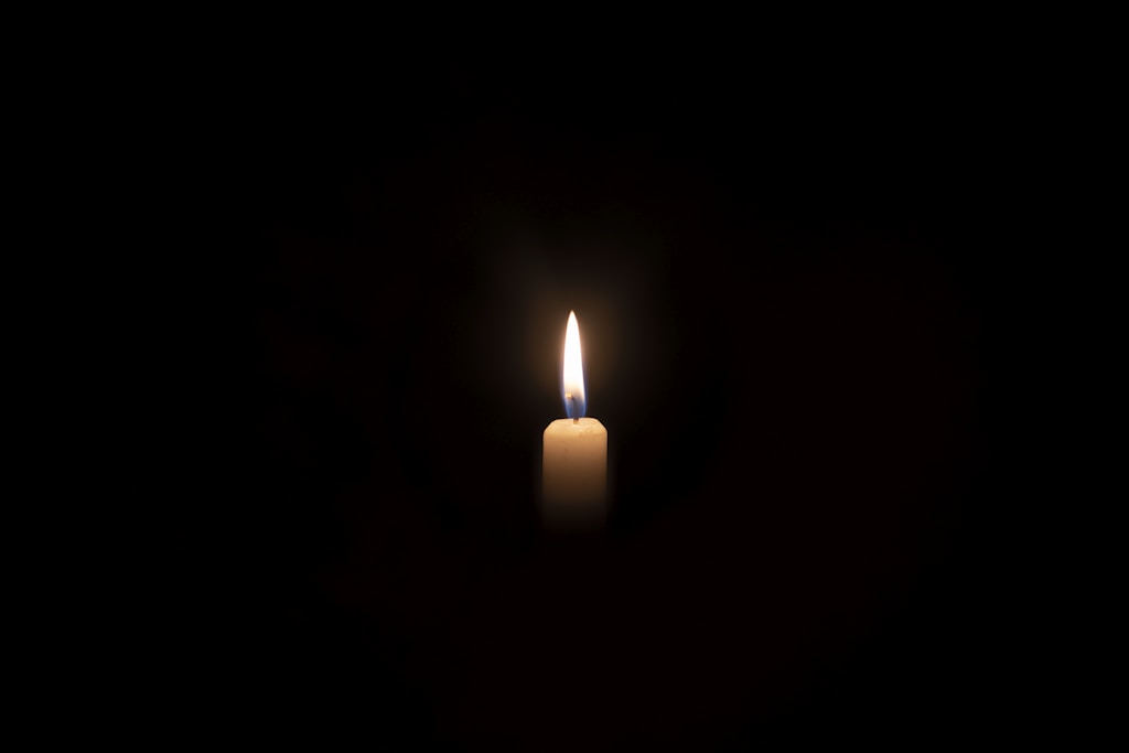 Red and Black Candle