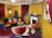 A vibrant living room with freshly painted walls and stylish decor.