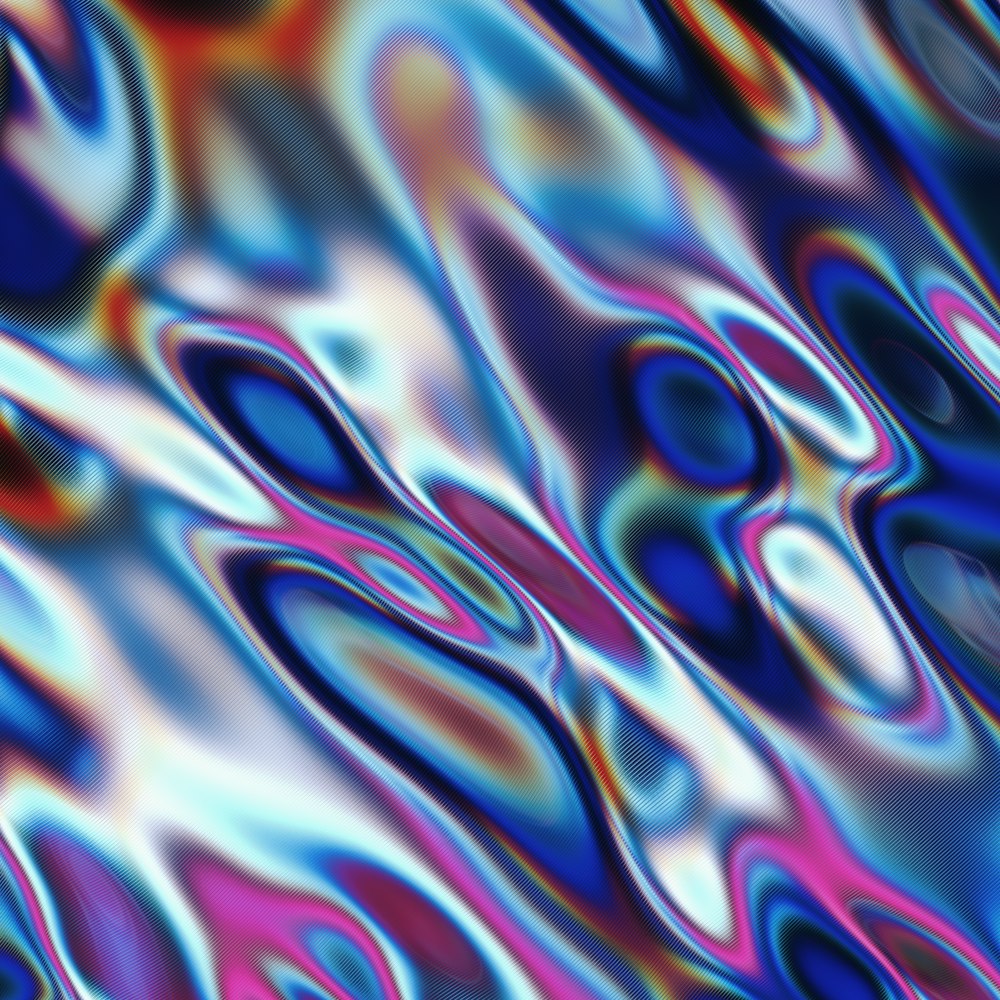 an abstract image of blue and pink colors