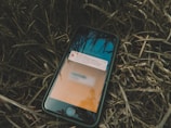 A smartphone displaying a notification alert.