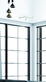 A modern home showcasing large, stylish windows.