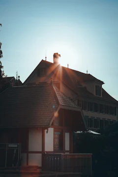 Warm golden hour photo of a family enjoying their home in Casas Altozano.